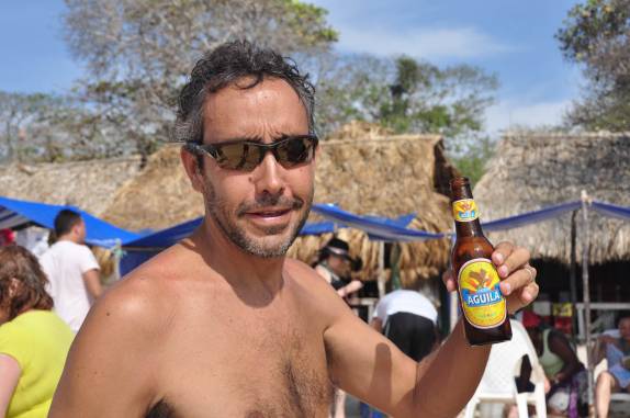 Despedida da Playa Blanca, em Baru, na Colômbia